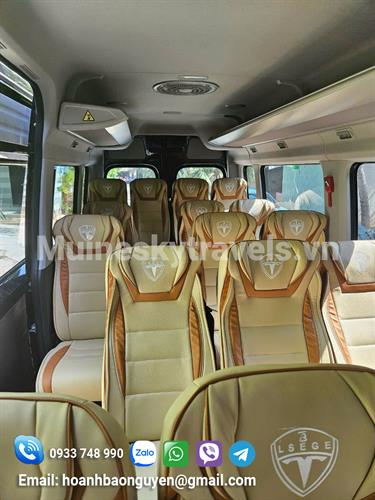 Thuê xe hợp đồng tại Mũi Né, Phan Thiết, Sài Gòn 7c, 16c, limousine giá tốt nhất 2025